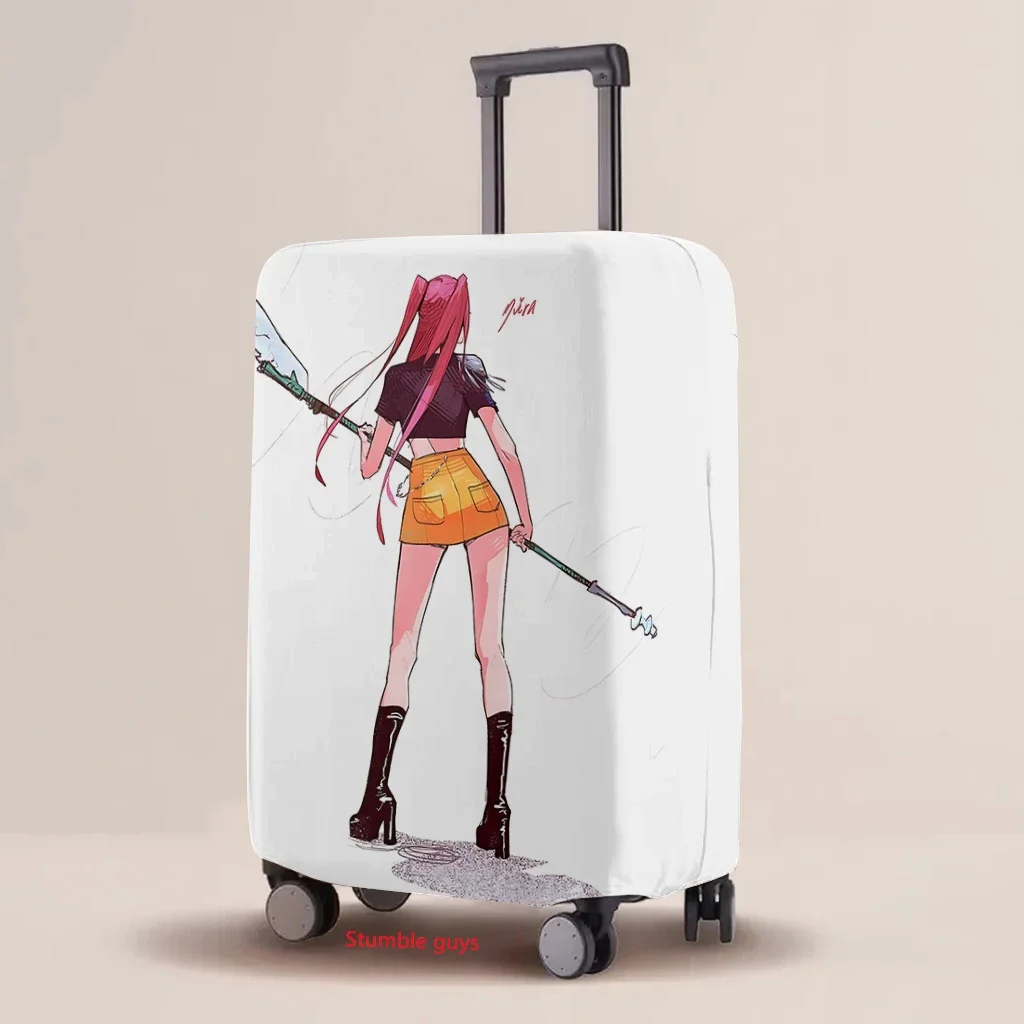 

Cartoon Luggage Cover Kpop Demon Hunters Fashion Wear-Resistant Elastic Protective Case Travel Accessories​