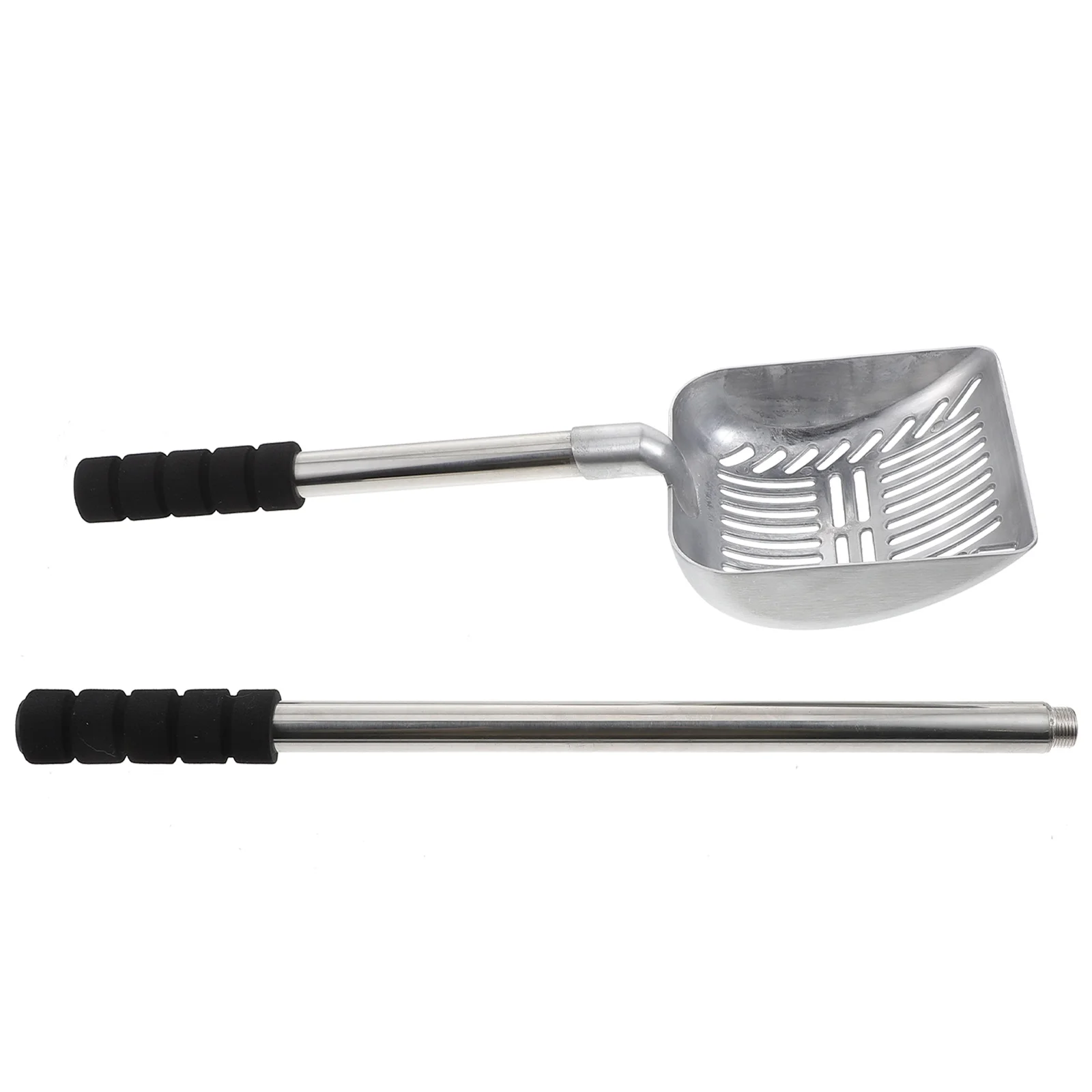 

Cat Litter Shovel Large Poop Scoop Cleaning Clumping Scooper Pet Long Handle Tool Lightweight Ergonomic Non Slip Aluminum Alloy