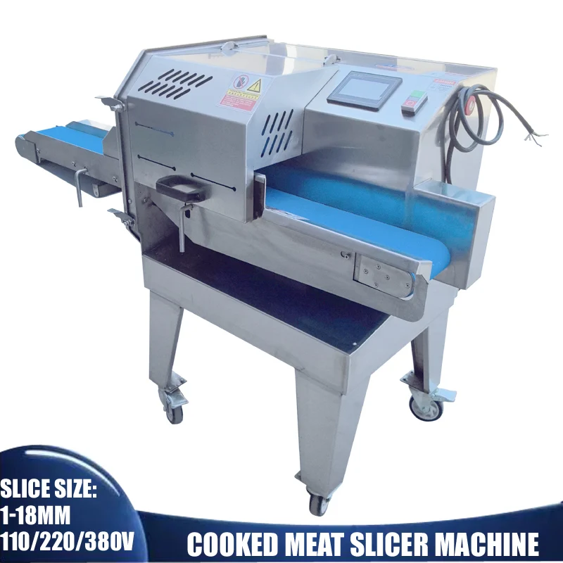 Steak Slice Cutting Machine Industrial Commercial Restaurant Bacon Beef Cooked Meat Cutter Cutting Slicing Machine Meat Slicer