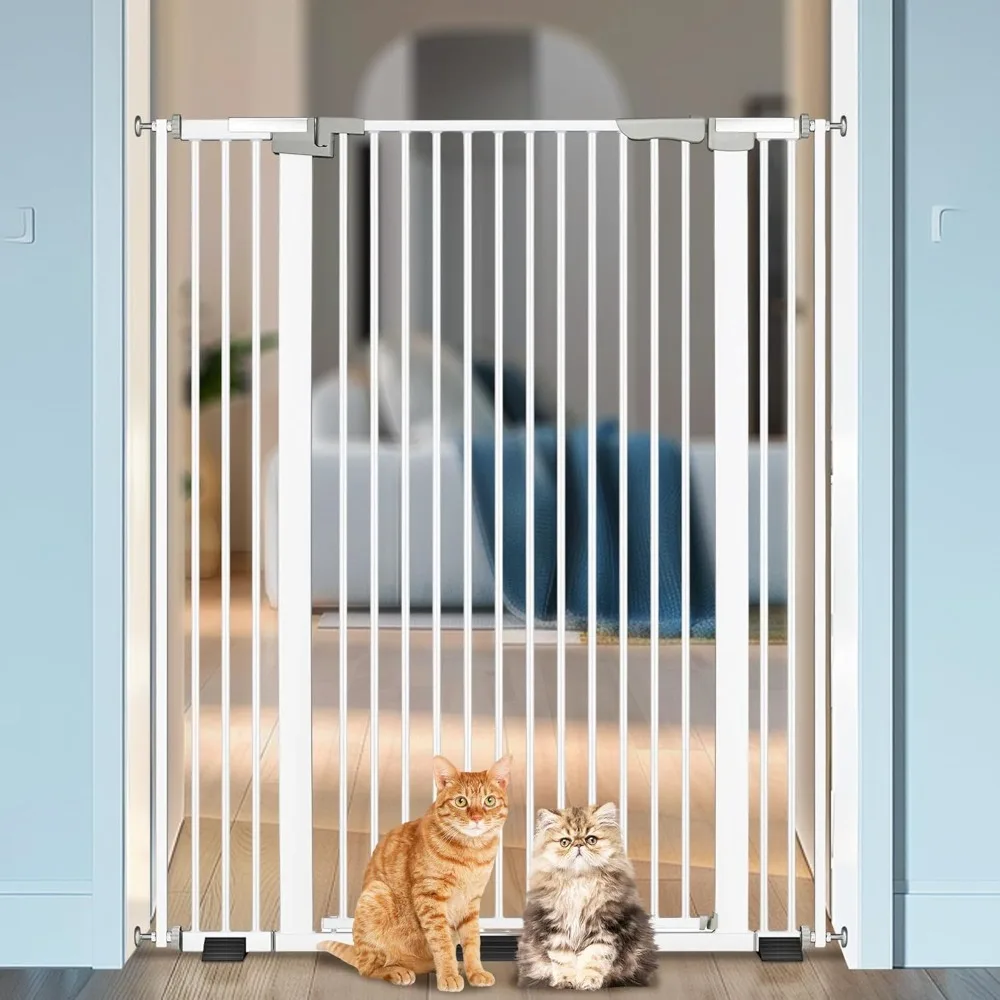 

High Pressure Mounted, Auto Close Design, Extra Tall Pet Gates Include 2.75" and 5.5" Extension Kits