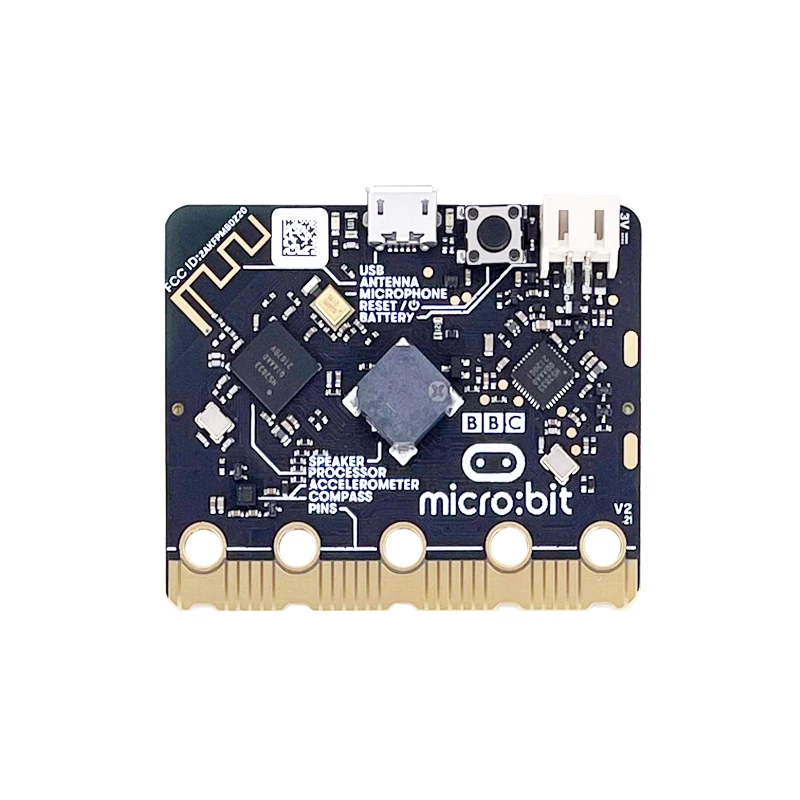 Nuovo BBC Micro:Bit V2 processore aggiornato sensore tattile capacitivo altoparlante integrato microfono BLE 5.0 indicatore LED per bambini