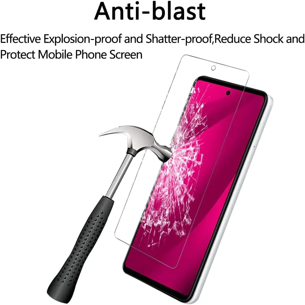 3Pcs Tempered Glass Screen Protector For T-Mobile Revvl 7 Pro 5G 6 6x T Phone HD Film Protection Panzerglas