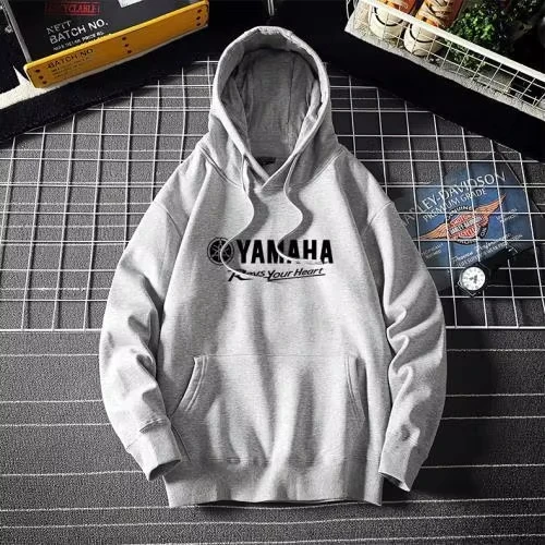 Imagen 2 del producto Moda de invierno Yamaha suéter con capucha de gran tamaño para hombre Sudadera con capucha de algodón transpirable pareja suéter de motocicleta Sudadera con capucha de gran tamaño