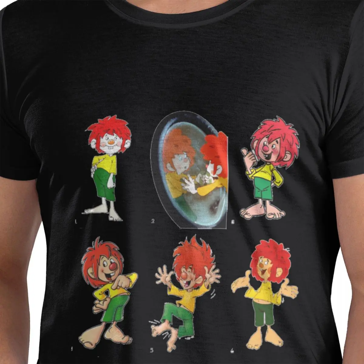 

Pumuckl Evolution Sticker Packs 100% Cotton T-Shirt Men's Funny T Shirts Men O-Neck Short Sleeve S-6XL