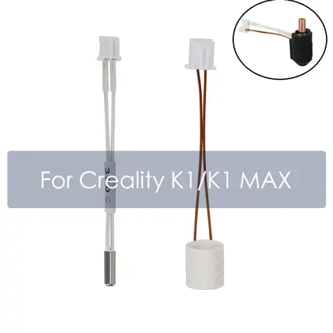 For Creality K1/ K1 Max Hotend Ceramic Heating Tube 24V 60W 300°C Thermeistor sensor High Thermal Conductivity for K1 MAX K1