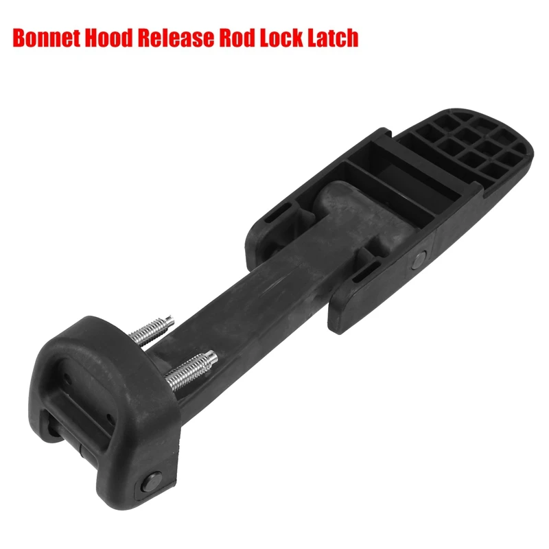 2X Black Bonnet Hood Release Rod Lock Latch For Chevy -Hummer H2 Kodiak -GMC Topkick 2003-2009