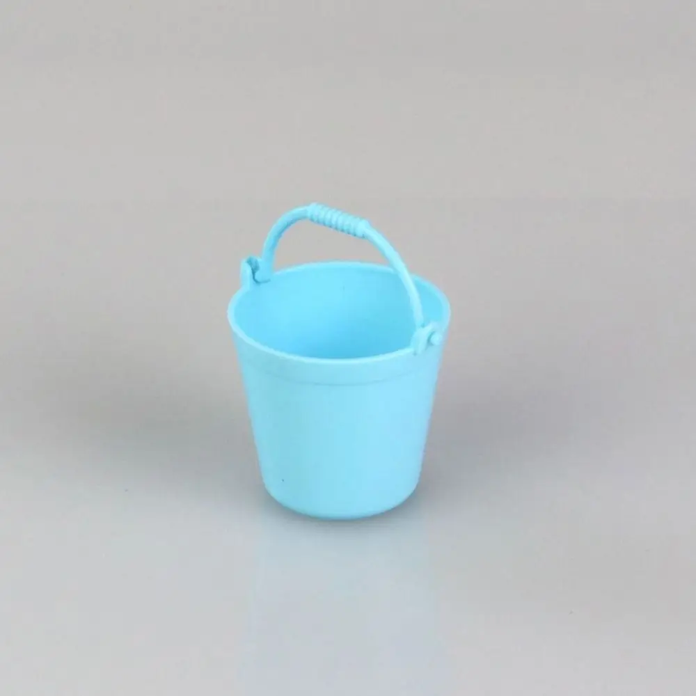 ミニチュアシミュレーション水バケツアクセサリーミニ装飾ドールハウスミニ水バケツマルチカラー ABS キッチン Pretnd プレイバケツ