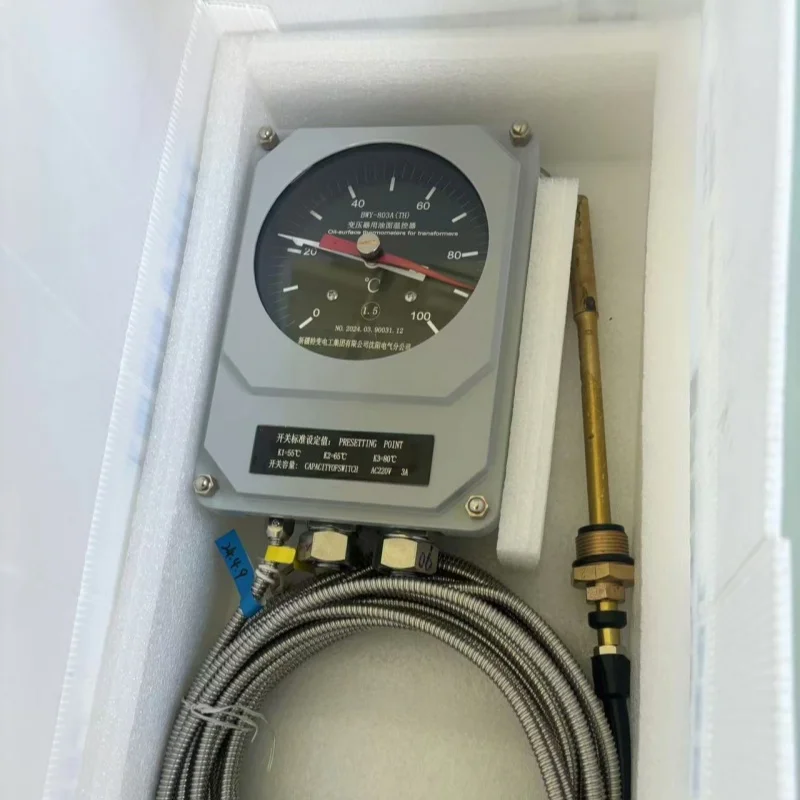 محول ترموستات AC250V/5A مع ميزان حرارة كهربائي للتحكم في درجة الحرارة OEM طاقة مخصصة قابلة للتخصيص