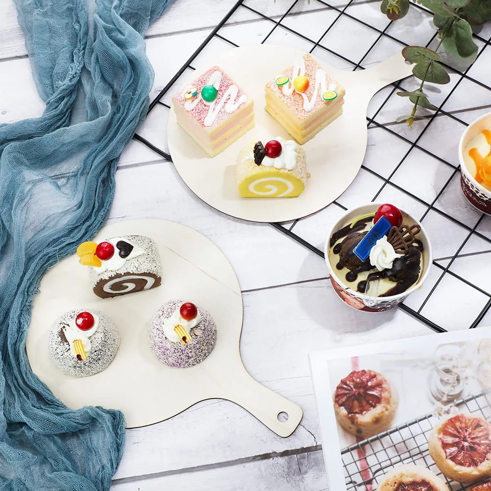 

4Pcs Craft Cutting Board Wooden Boards for Crafts Wood Craft Supplies DIY Chopping Board Small Cutting Boards Blank Wood Sign