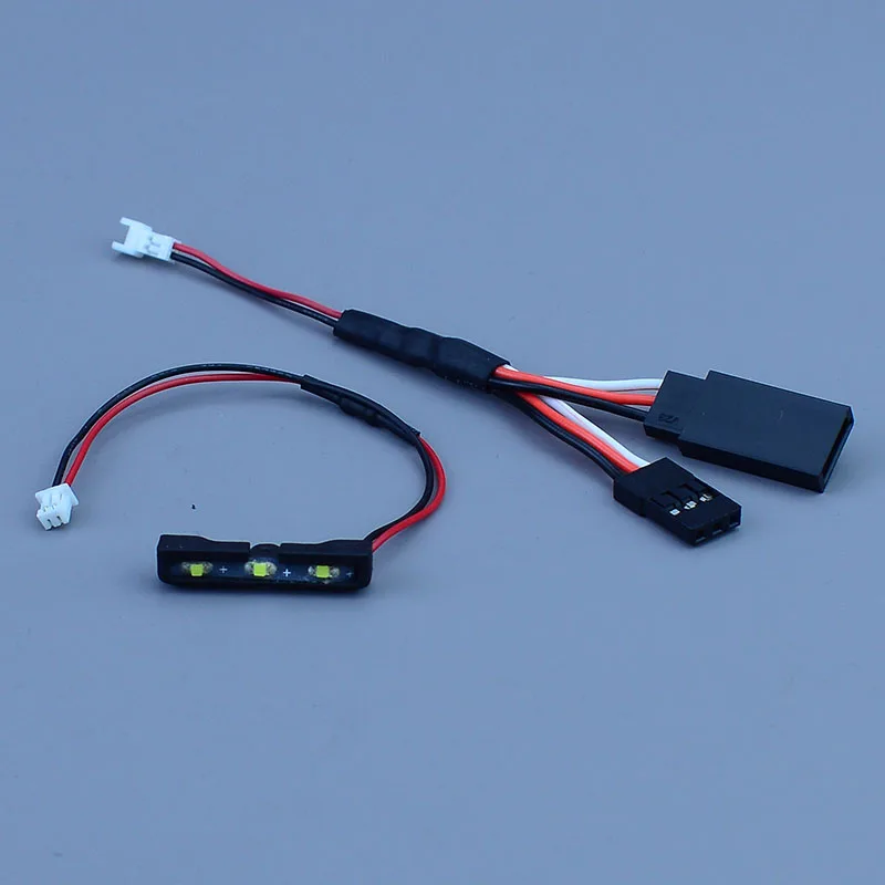 RC Car LED Yellow/white Front Bumper Light Spotlights for 1/30 RC Crawler Car SCX30 Bronco Accessories