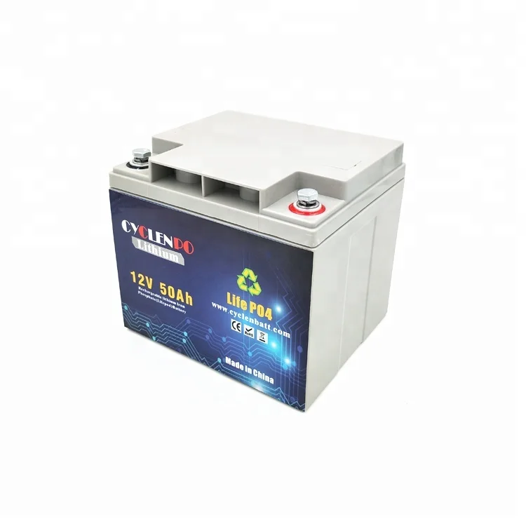 Deep cycle lithium ion 12v50ah lifepo4 battery pack with bms protection