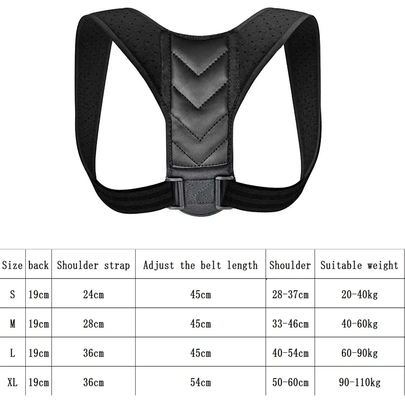 Posture Corrector Back Support Strap Brace Shoulder Spine Support Lumbar Posture Orthopedic Belts Adjustable Health Care