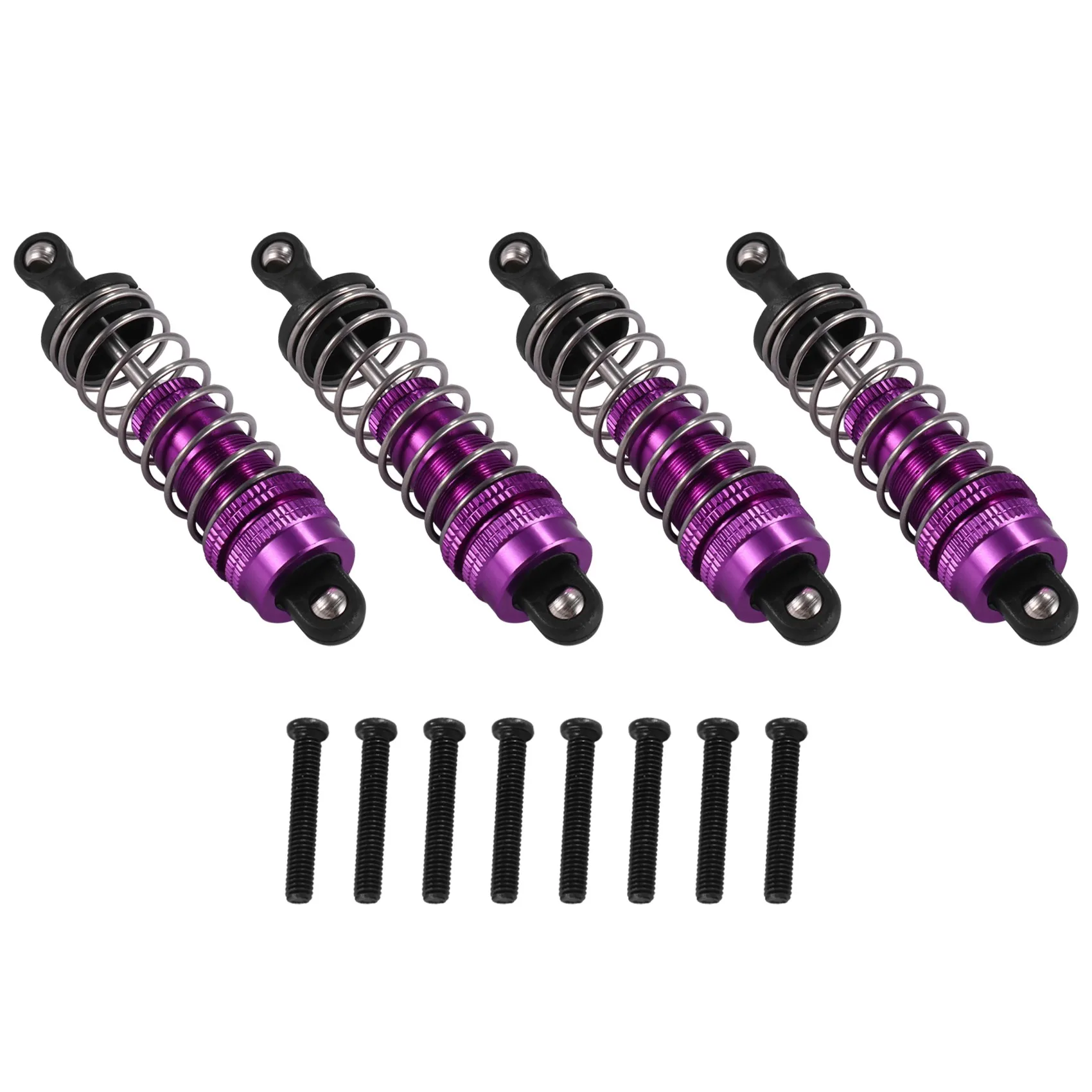 

N03R-4Pcs Metal Shock Absorber Damper For Wltoys 124019 124018 144001 RC Car Spare Parts Upgrade Accessories