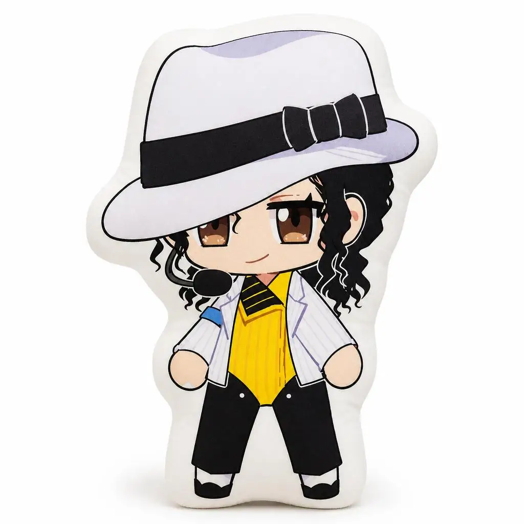 Michael Jackson Smooth Criminal Moonwalk Pop Plush Pillow Cushion Irregular Stuffed Throw Pillow Home Decor Gift Sofa Bed