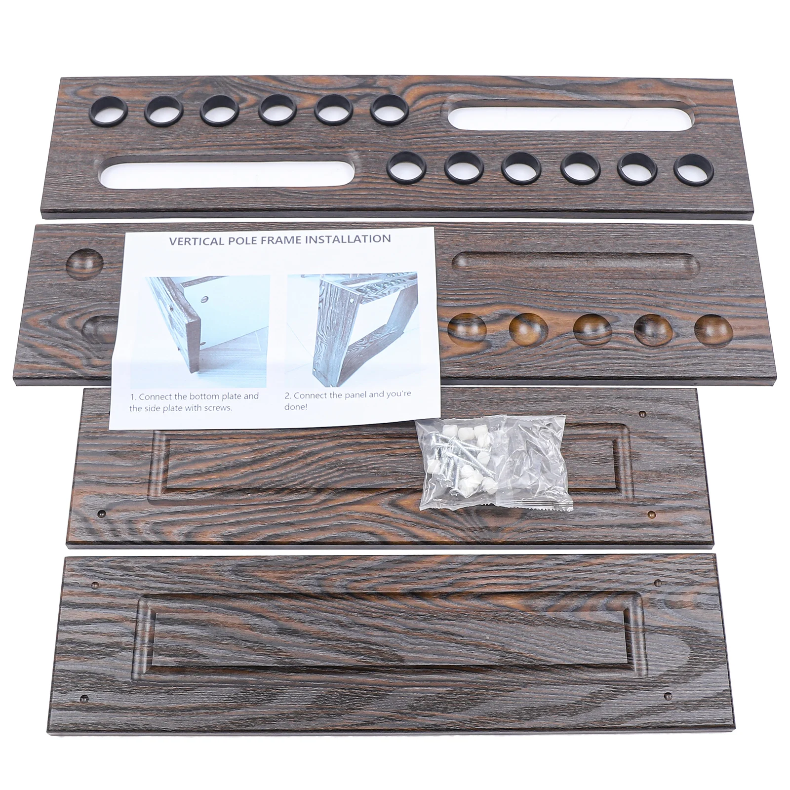 Support de queue de billard à 12 trous sur pied, accessoires de table