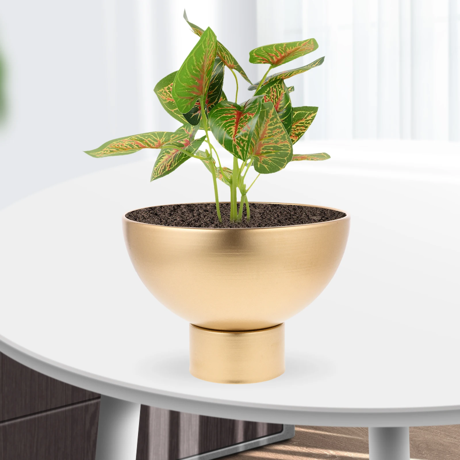 

Metal Flower Vases Decorative Home Pot Retro Iron Planter Vintage Colorful Desk Office Garden Gift Centerpiece Bottle