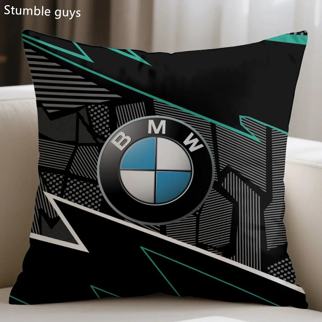 

BMW 45X45cm Sofa Cushion Cover M Power Sports Motorcycle Racing Soft Daily Use