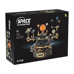 IN STOCK T2004 MOC Idea Space Solar System Globe Building Blocks Bricks Assembling Model Toys for Children Christmas Gift Set