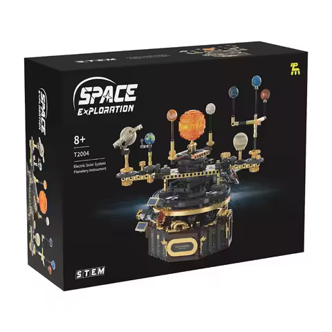 IN STOCK T2004 MOC Idea Space Solar System Globe Building Blocks Bricks Assembling Model Toys for Children Christmas Gift Set