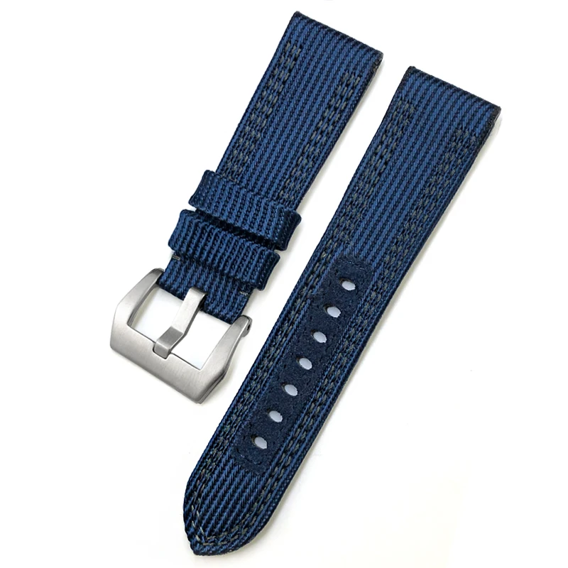 New Nylon Watchband for Panerai PAM00985 SUBMERSIBLE LUMINOR 24mm 26mm Fabric Canvas Black Blue Green High Quality Watch Strap