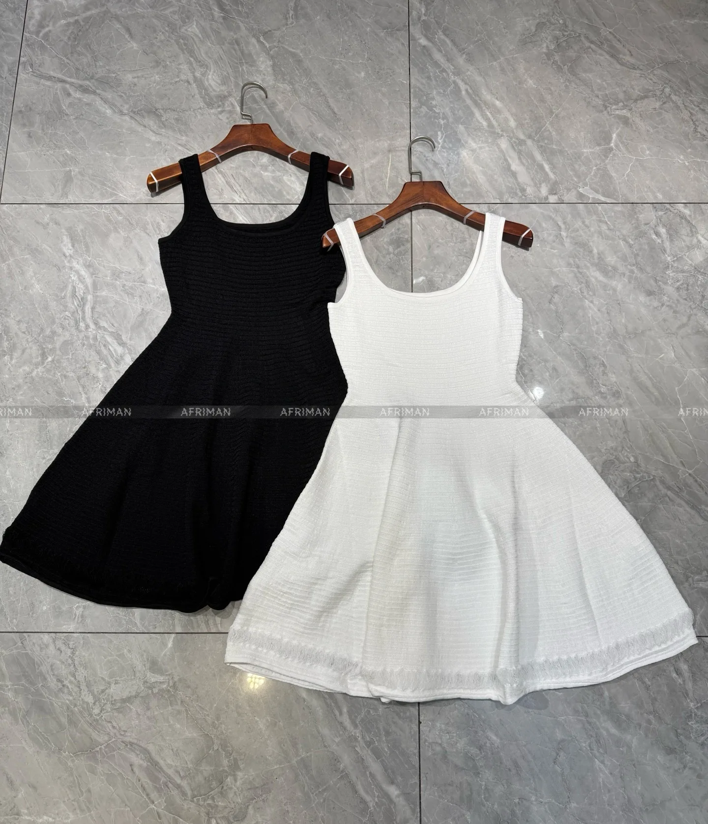 Dames gebreid vest baljurk mini-jurk