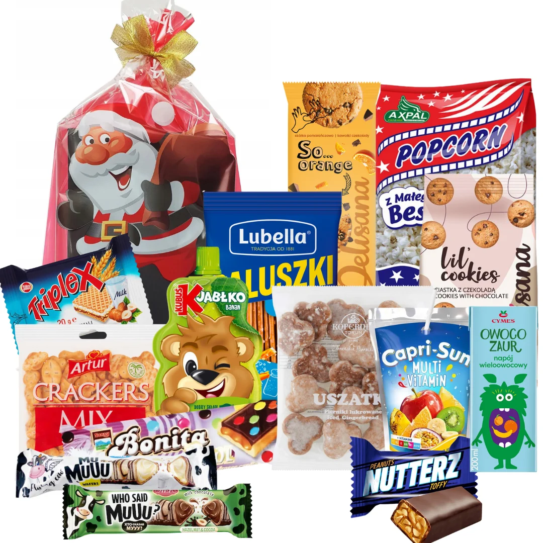 ZESTAW PREZENTOWY dla dzieci Mikołajki Święta słodycze i przekąski