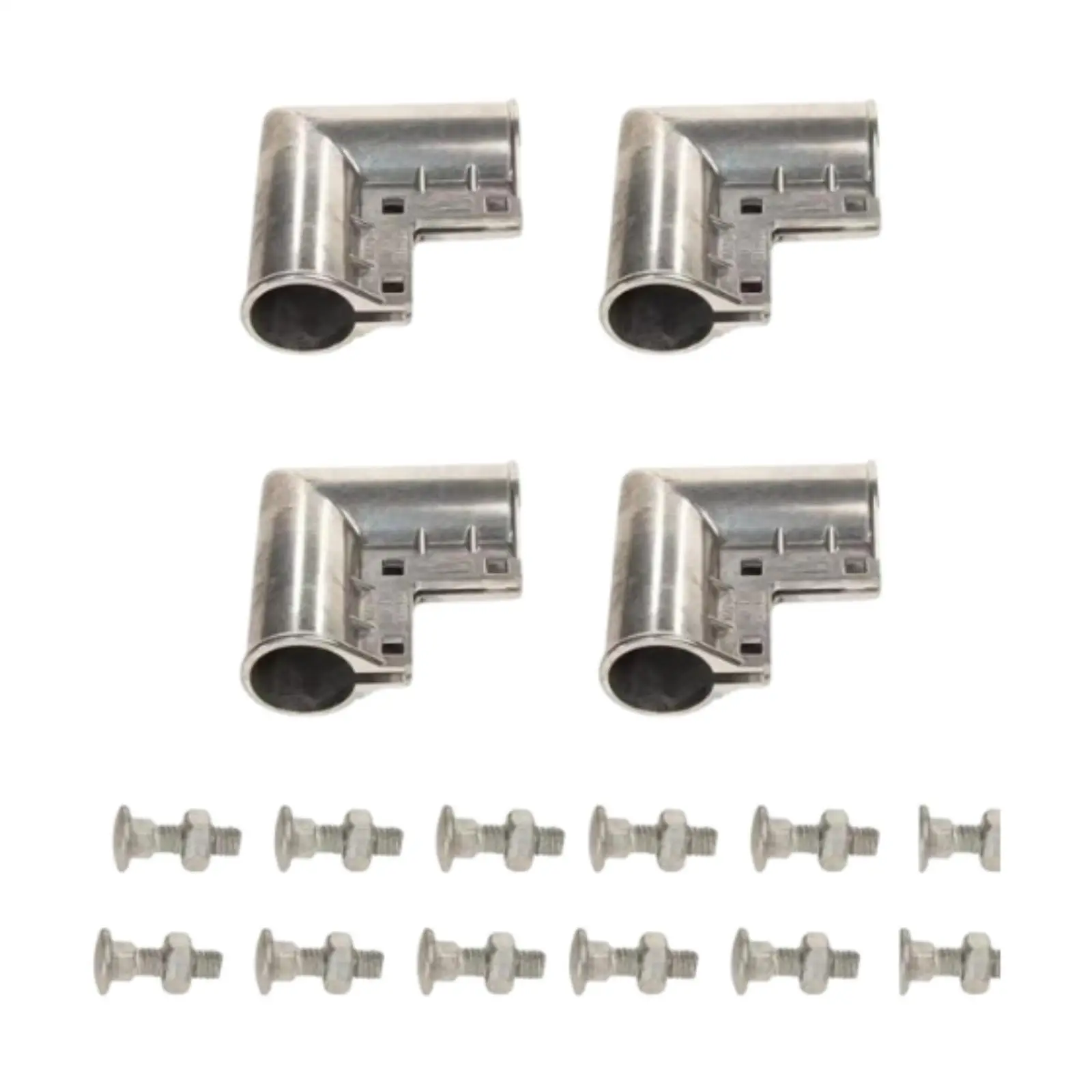 

4x Gate Corner Pressed Gate Elbow Stable Chain Link Fence Gate Corner 1 3/8" x 1