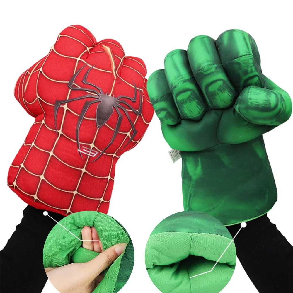 ハルクのスラッシュフィストグローブ（スパイダーマンデザイン）- 巨大ぬいぐるみボクシングおもちゃ＆スーパーヒーローファン向けギフト（スーパーヒーローデザイン）
