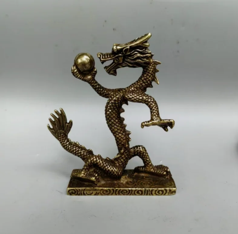 275 г древние китайские латунные изысканные статуи дракона ручной работы в подарок 20