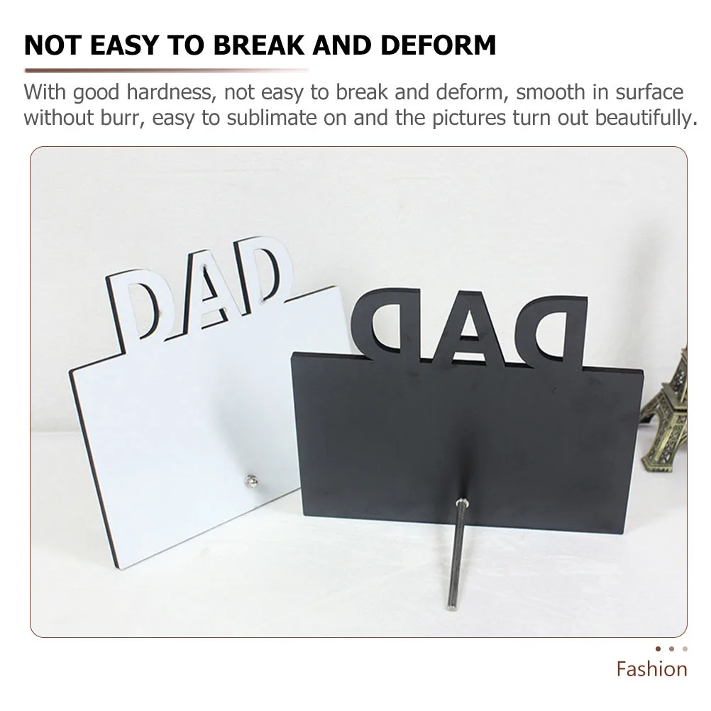 

Customizable Heat Transfer Photo Sublimation Blank For Dad Father'S Day Gift Mdf Thermal Diy Display Frame Sublimation Picture