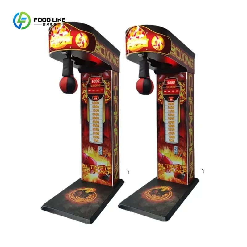 Factory Price Boxing Punch Arcade Coin Operated Ultimate Big Punch Street Amusement Machine for Sale Custom