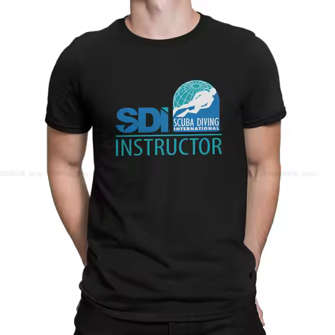 Scuba Diving International SDI Man's TShirt Diving Dive O Neck Short Sleeve T Shirt Funny Birthday Gifts