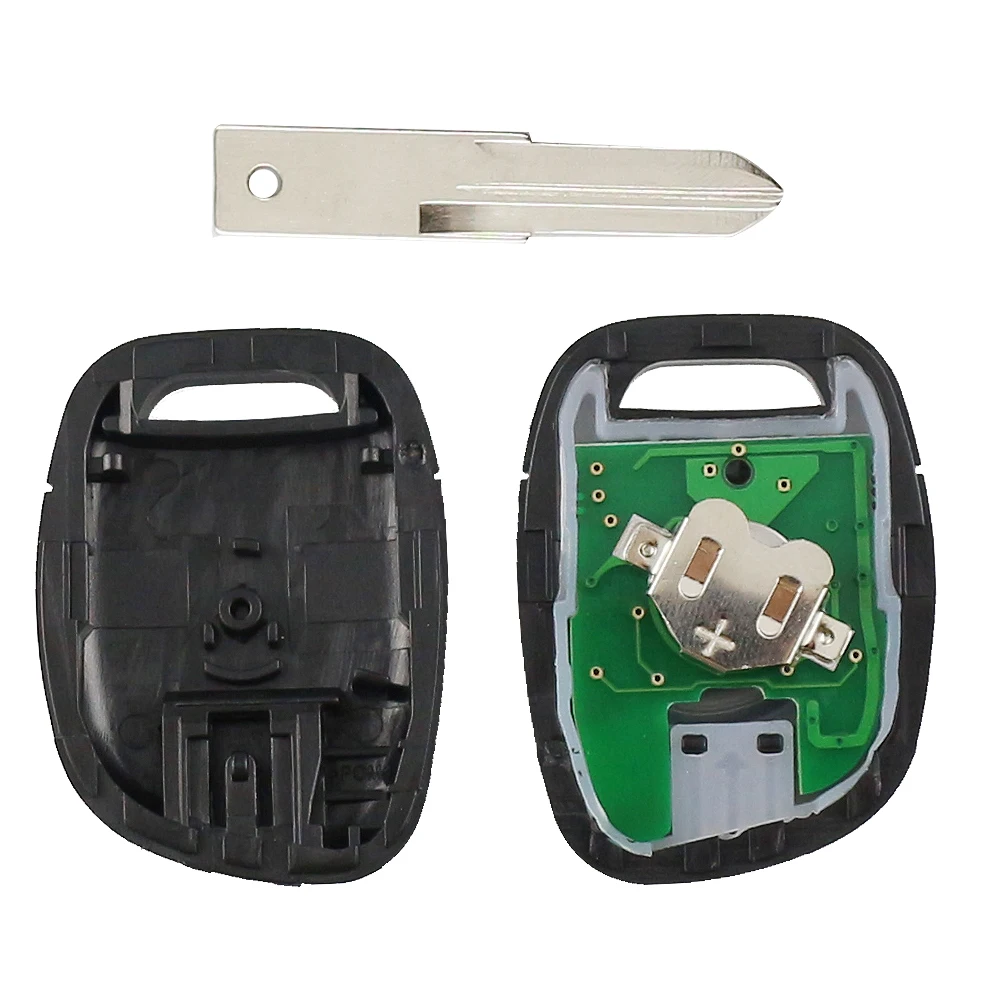 Chave remota do carro apto para renault clio ii mestre twingo kangoo megane scenic 1 2 3 laguna espace tráfego 1 botão lâmina chip