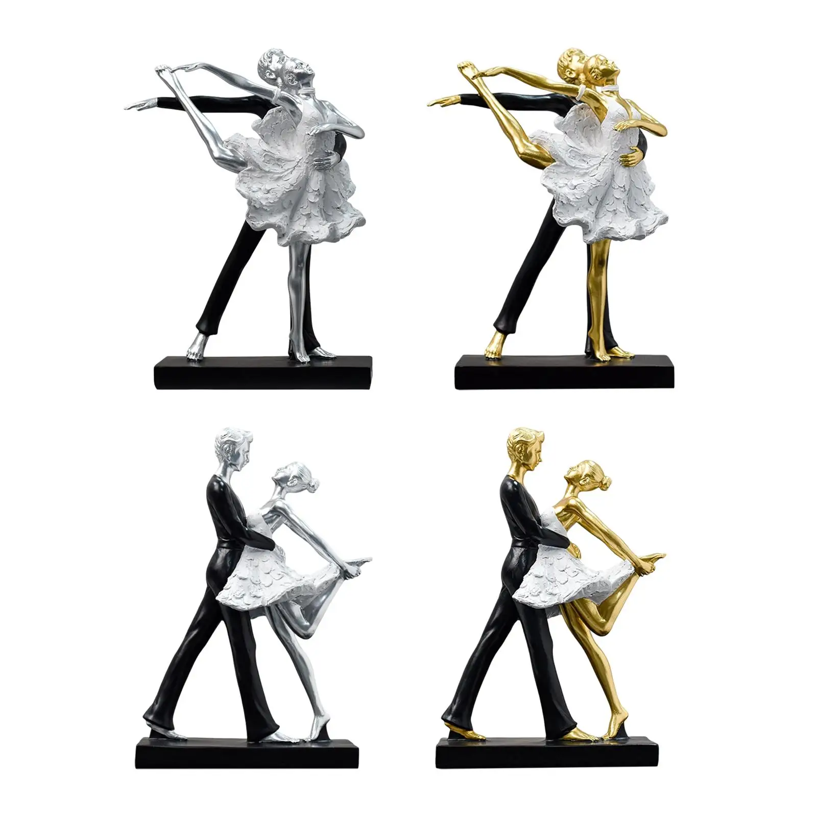 

Couple Dancing Sculpture Decor Ornament Crafts for Engagement Anniversary Ballroom Dancers Ballet Lovers