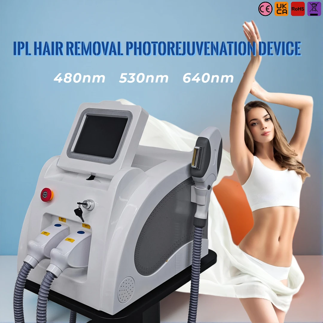 Máquina de Depilación Láser IPL CE 60M Shots, Rejuvenecimiento de la Piel, Blanqueamiento, Eliminación de Cicatrices de Acné, Uso en Rostro, Piernas, Axilas y Cuerpo, No Invasiva