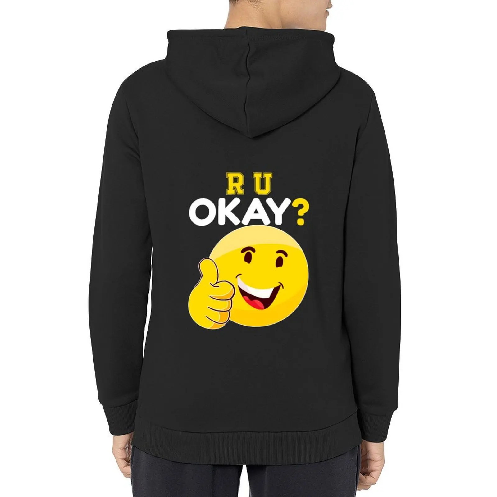 

R U okay are you okay Event day, for are you ok 2022 Hoodie men's coat anime clothing men wear men's sweat-shirt set hoodie men