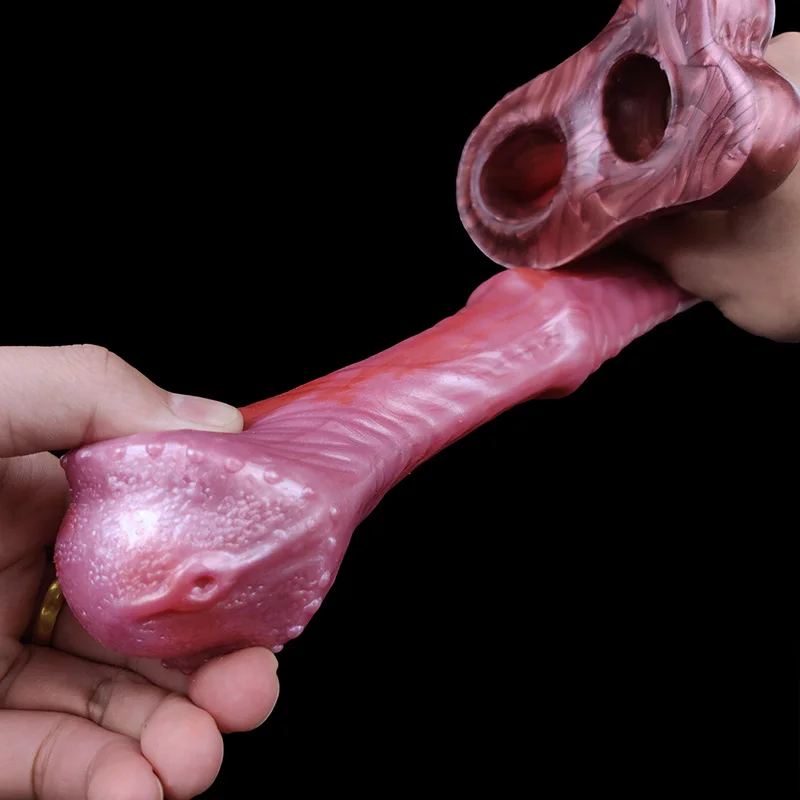 YOCY Horse Penis Extender Enlargement Soft Liquid Silicone Cock Sleeve Sex Toys For Men Wearable Animal Dildo Adult Sexy Shop