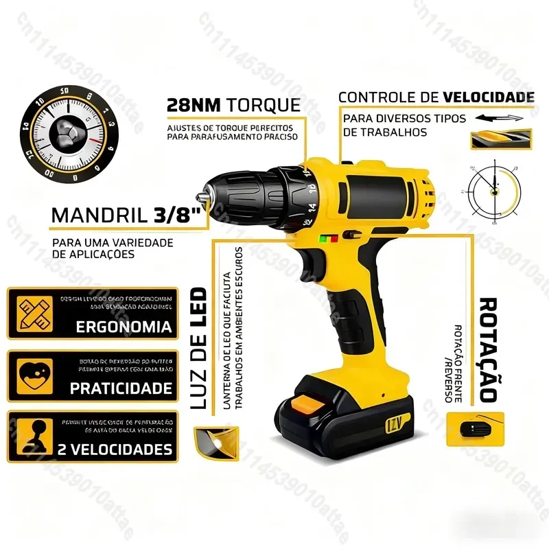 Bormașină Compactă cu 2 Acumulatori 24 V, în Trusă