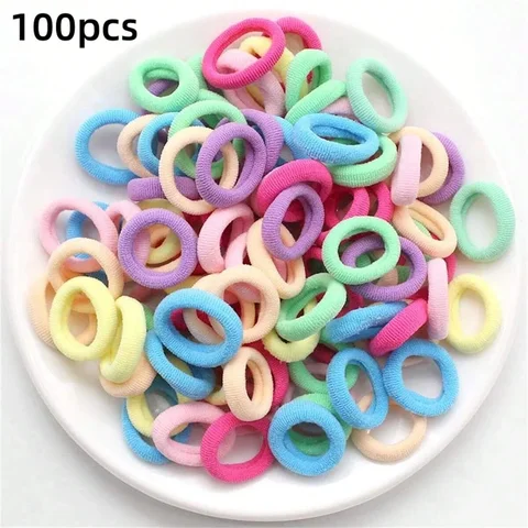 Colorful Basic Hair Ties Scrunchie Rubber Band Ponytail Hold Fashion Hair…