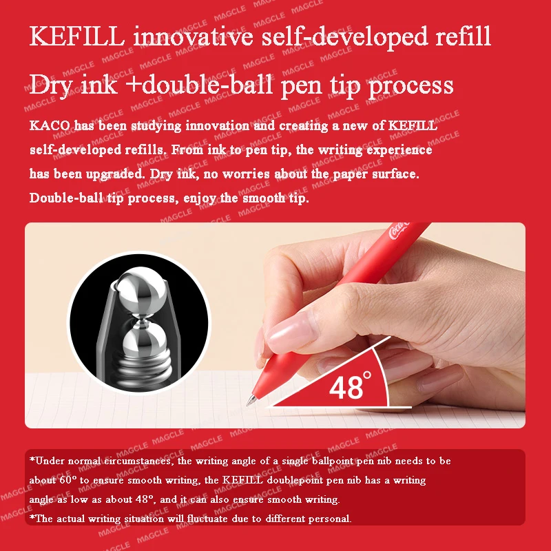 Kaco Creatieve Gelpennen 4 st 800 m Grote Capaciteit Zwarte Examenpennenset Glad Schrijven Kwaliteit Mooi Briefpapier Uniek Kan Pencontainer