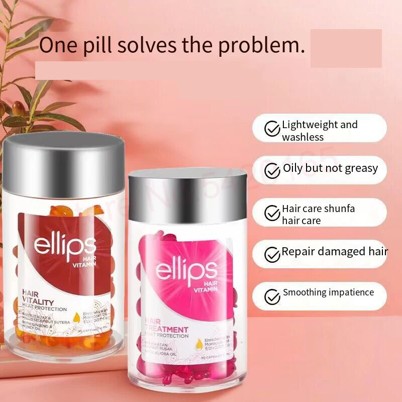 Ellips Hair Vitamin Keratin Complex Oil Smooth Silky Hair Mask Repair Damaged Hair Serum Oil Anti Hair Loss Agent Essential Oil