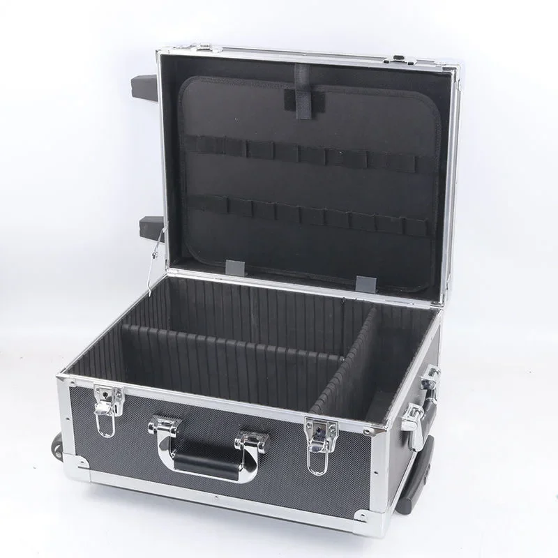 Aviation Aluminum Frame Trolley Toolbox Instrument Equipment Hardware Multi-Function Storage Box Large Medium