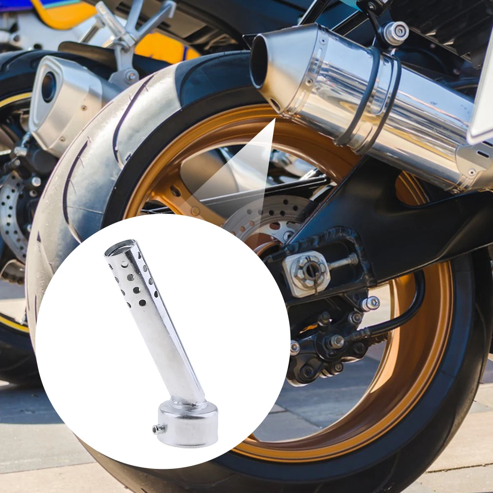 Déflecteur universel d'accès pour moto, tuyau en argent réglable, peut tuer le silencieux en argent, adapté pour 47mm, 48mm, 49mm