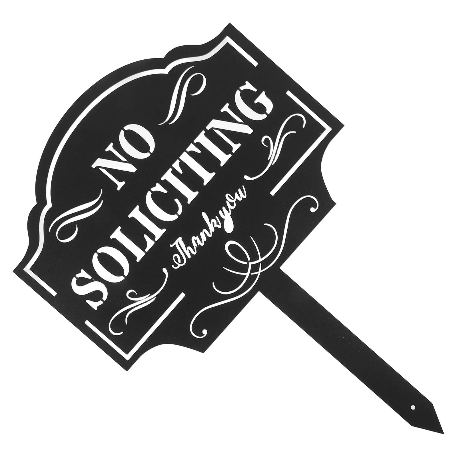 

Garden No Soliciting Sign Heavy Duty Metal Outdoor Warning Security Decor For Lawn Yard Patio Iron Sign Courtyard Safety Traffic