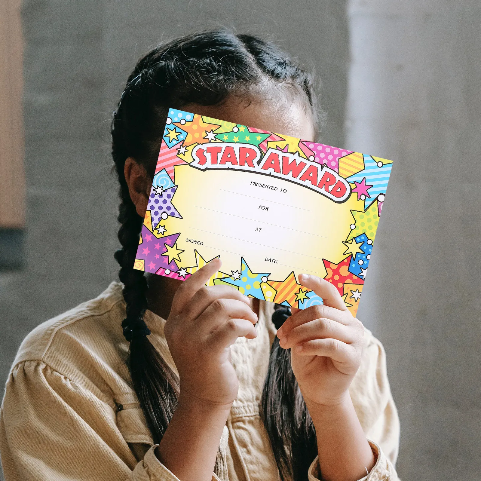 

20 листов бумаги для наградных сертификатов, учебные принадлежности, цветная печать высокой четкости, церемония выпускного, награждение в детском саду