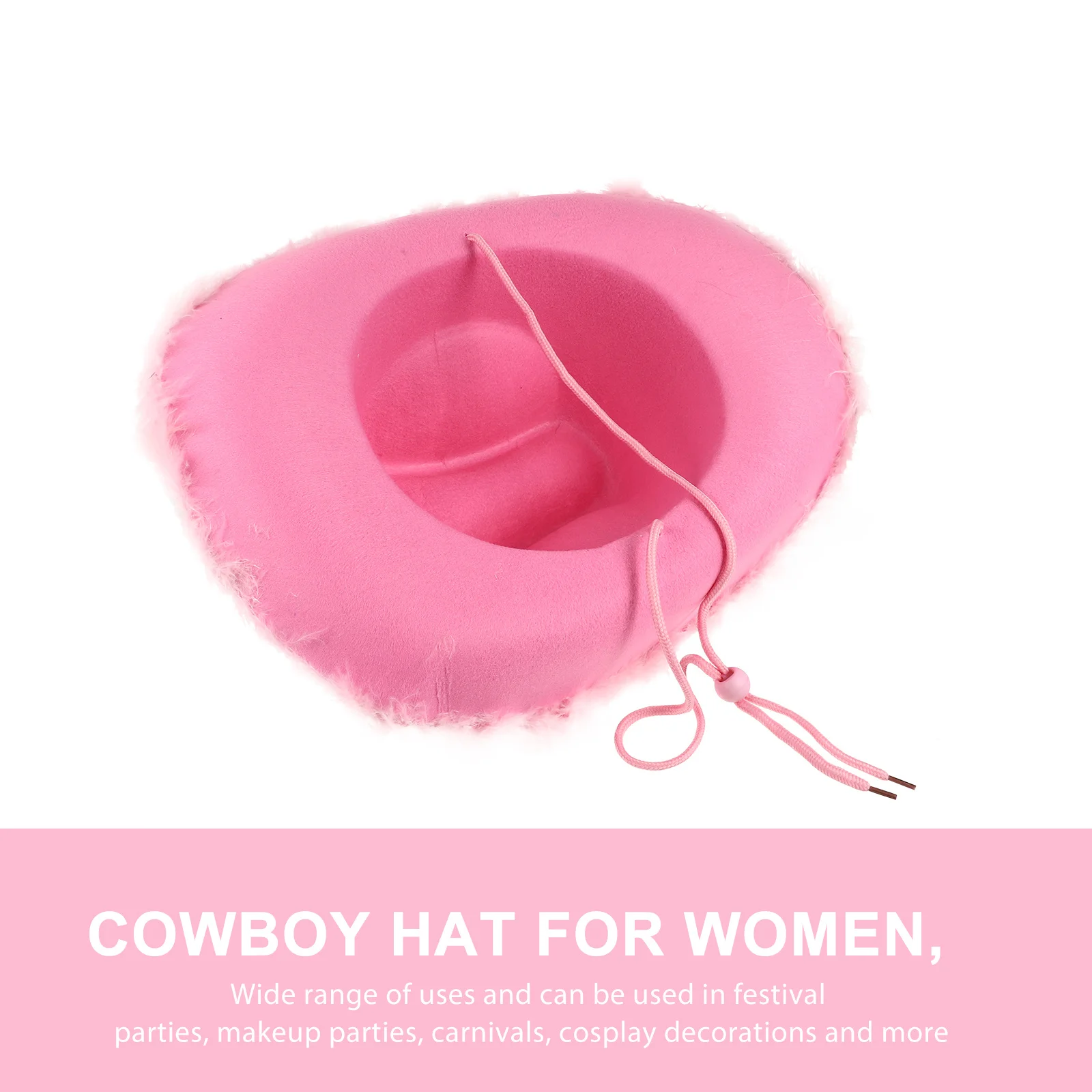 

Women Cowboy Hat Pink Cowgirl Hat Elegant Party Cosplay Costume Headdress Dress Up Props Photo Prop Gift Tiaras for