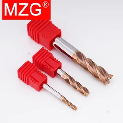 MZG 4 Flute HRC60 Milling Cutter Lengthen 75L 100L Alloy Coating Tungsten Steel Tool Cnc Maching End Mill Cutter Milling Tools