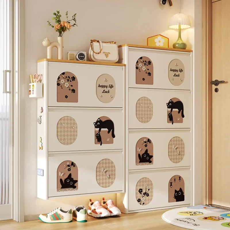 

Современный детский органайзер, шкаф для обуви, прихожая, роскошный опрокидывающийся скандинавский органайзер, полка для обуви, ультратонкая мебель Zapateros для гостиной