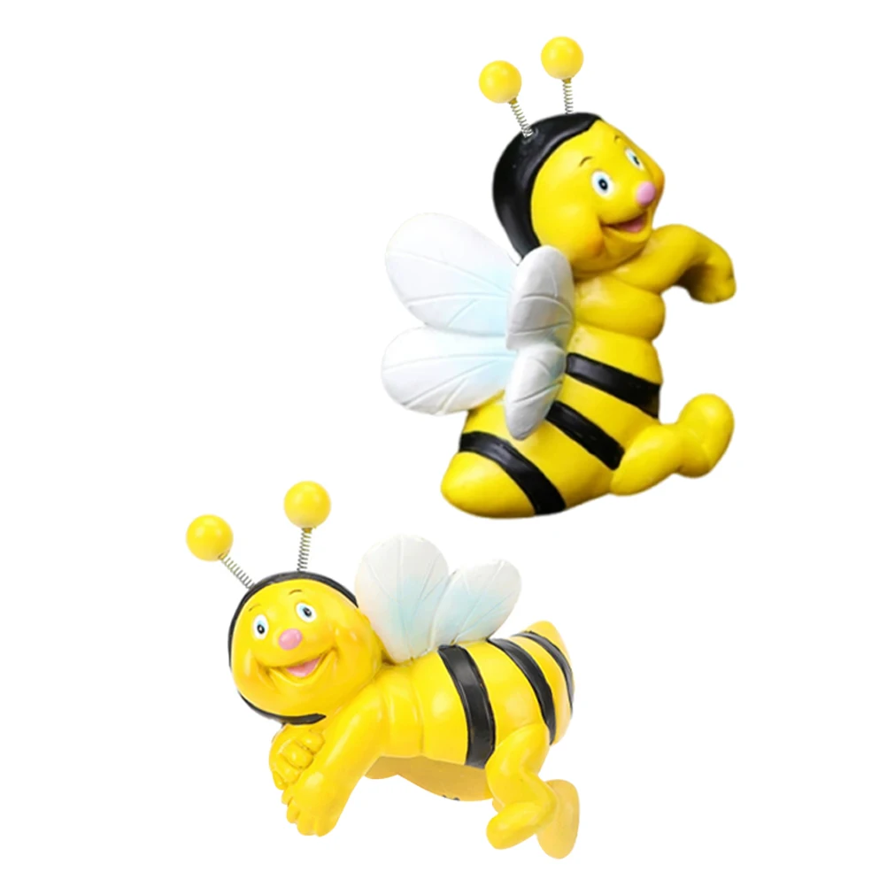 

Hanging Bee Statue Resin Figurine Flower Pot Hanger Decorative Bees Wall Garden Ornament Space Saving Balcony Gift