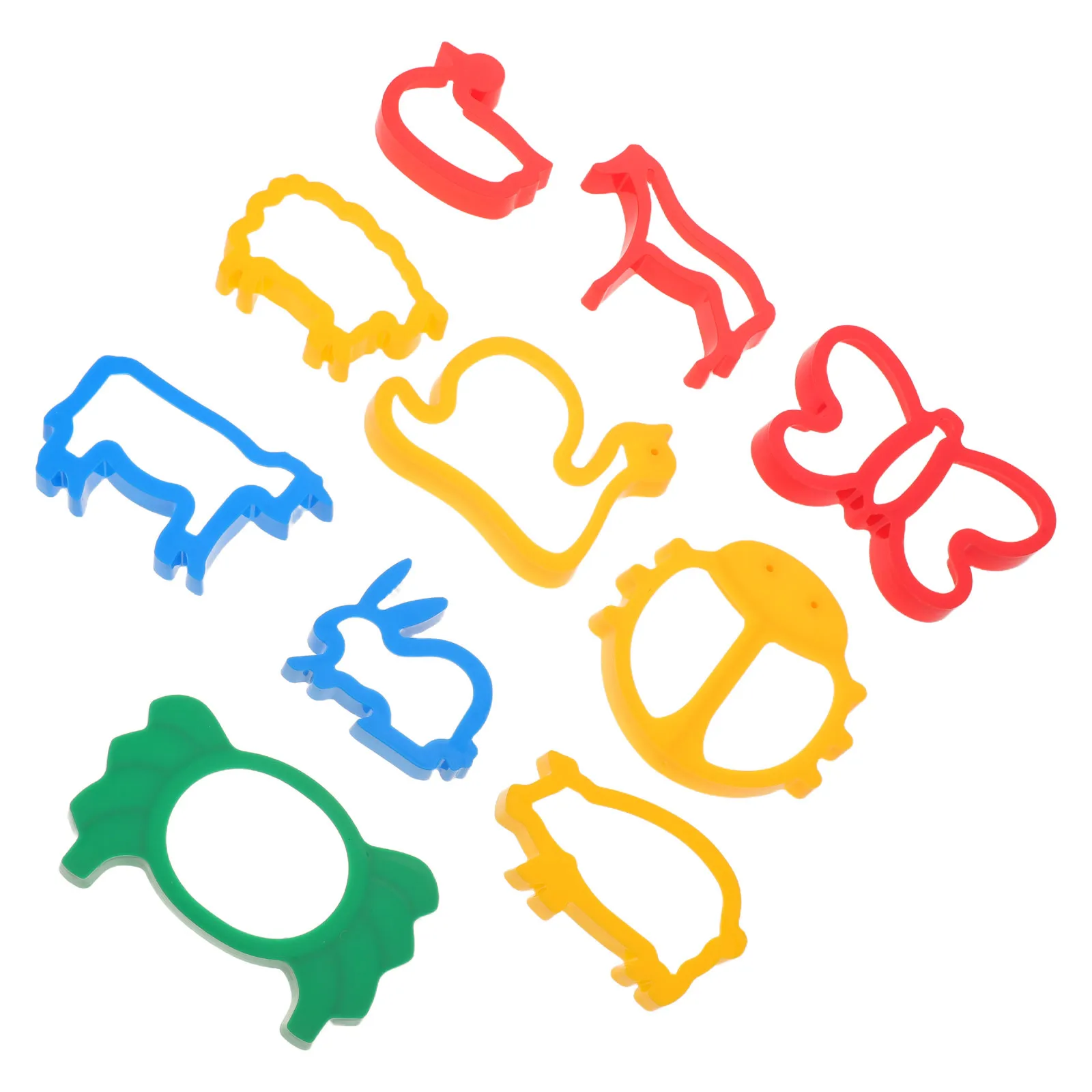 10 stuks kinderen diy klei mallen set dier insecten snijders voor creatief spelen deeg gereedschap kinderen boetseerklei accessoires ambacht